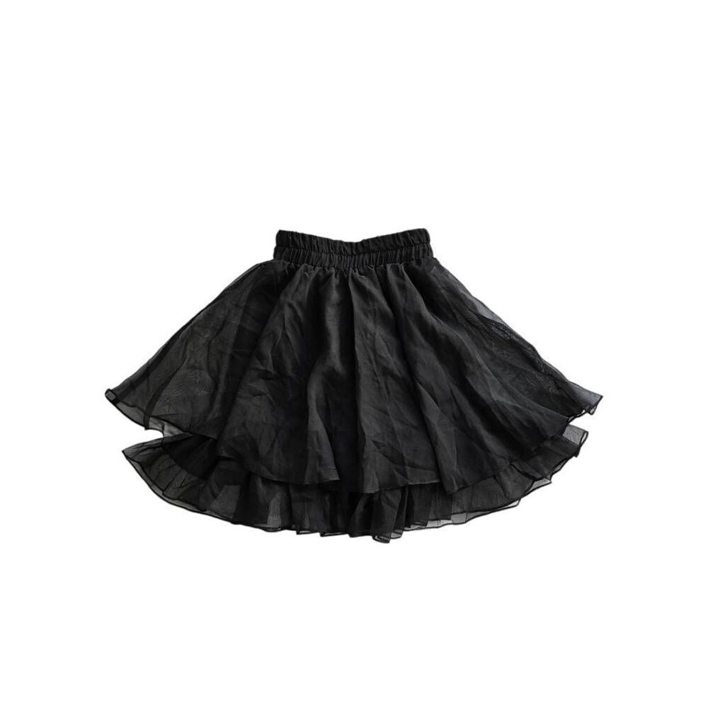 vintage goth layered mini skirt